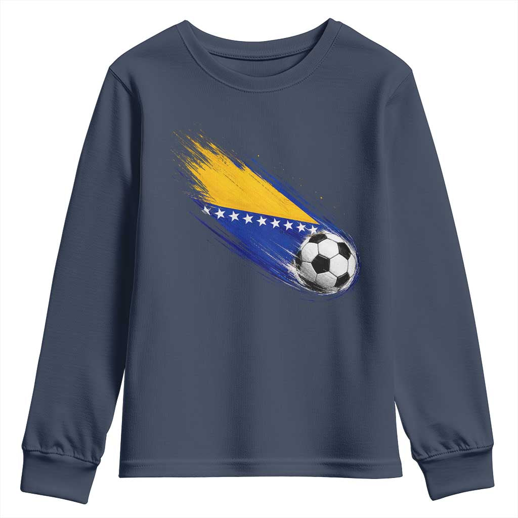 Bosnia and Herzegovina Soccer Lover Bosnian Flag Youth Sweatshirt