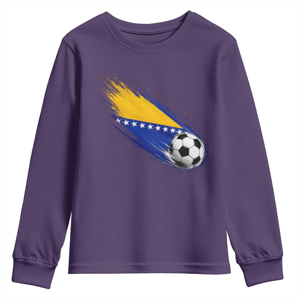 Bosnia and Herzegovina Soccer Lover Bosnian Flag Youth Sweatshirt