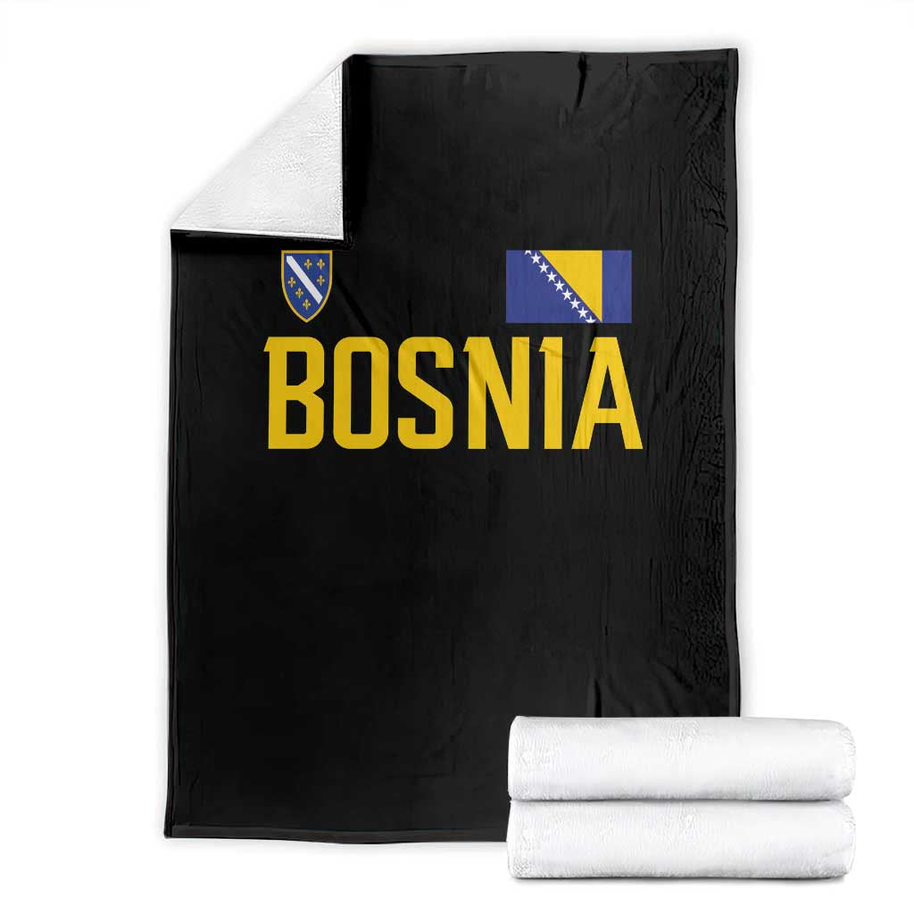 Bosnia and Herzegovina Pride Throw Blanket BiH Bosnian Flag Souvenirs