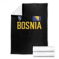 Bosnia and Herzegovina Pride Throw Blanket BiH Bosnian Flag Souvenirs