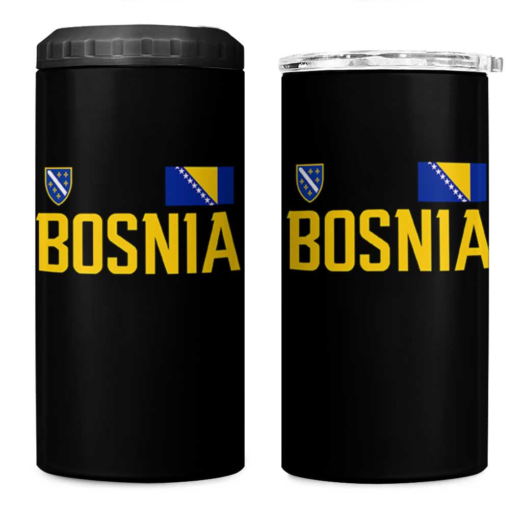 Bosnia and Herzegovina Pride 4 in 1 Can Cooler Tumbler BiH Bosnian Flag Souvenirs