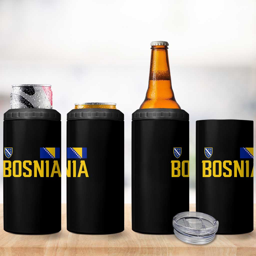 Bosnia and Herzegovina Pride 4 in 1 Can Cooler Tumbler BiH Bosnian Flag Souvenirs
