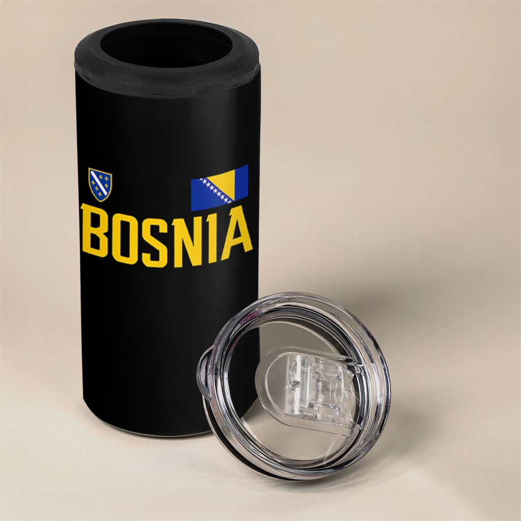Bosnia and Herzegovina Pride 4 in 1 Can Cooler Tumbler BiH Bosnian Flag Souvenirs
