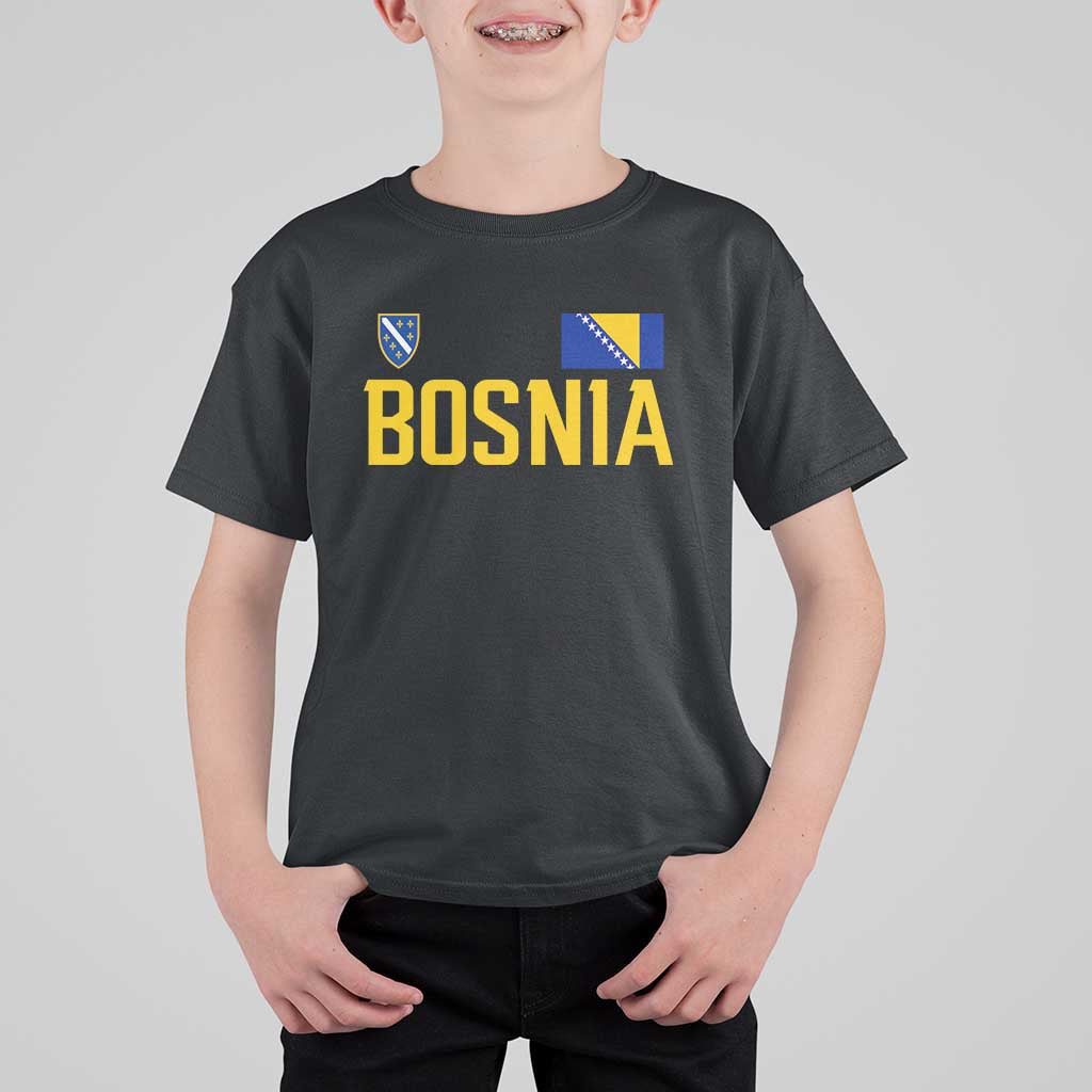 Bosnia and Herzegovina Pride T Shirt For Kid BiH Bosnian Flag Souvenirs