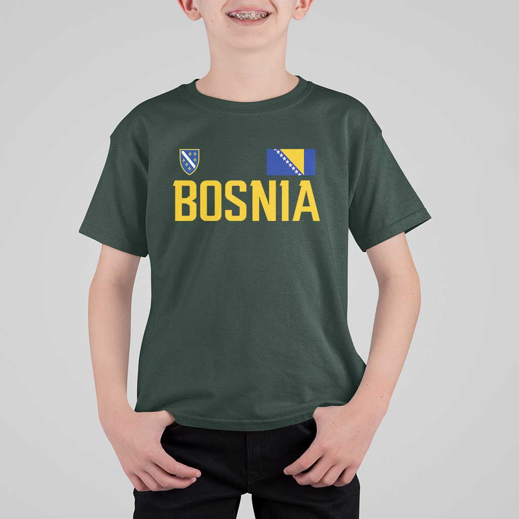 Bosnia and Herzegovina Pride T Shirt For Kid BiH Bosnian Flag Souvenirs