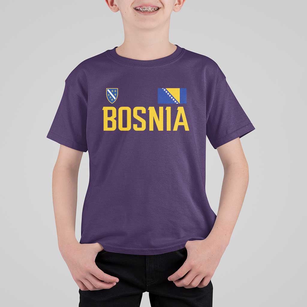 Bosnia and Herzegovina Pride T Shirt For Kid BiH Bosnian Flag Souvenirs