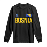 Bosnia and Herzegovina Pride Long Sleeve Shirt BiH Bosnian Flag Souvenirs