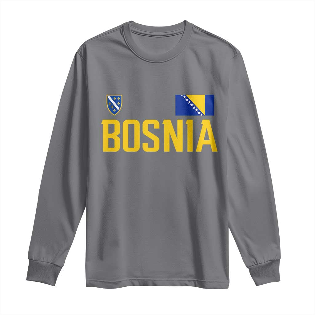 Bosnia and Herzegovina Pride Long Sleeve Shirt BiH Bosnian Flag Souvenirs