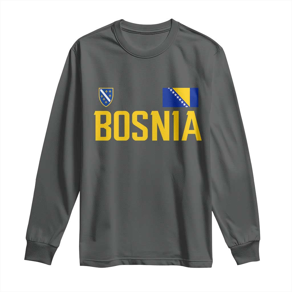 Bosnia and Herzegovina Pride Long Sleeve Shirt BiH Bosnian Flag Souvenirs