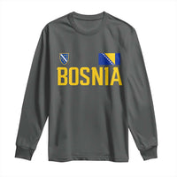 Bosnia and Herzegovina Pride Long Sleeve Shirt BiH Bosnian Flag Souvenirs