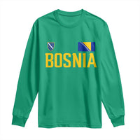 Bosnia and Herzegovina Pride Long Sleeve Shirt BiH Bosnian Flag Souvenirs