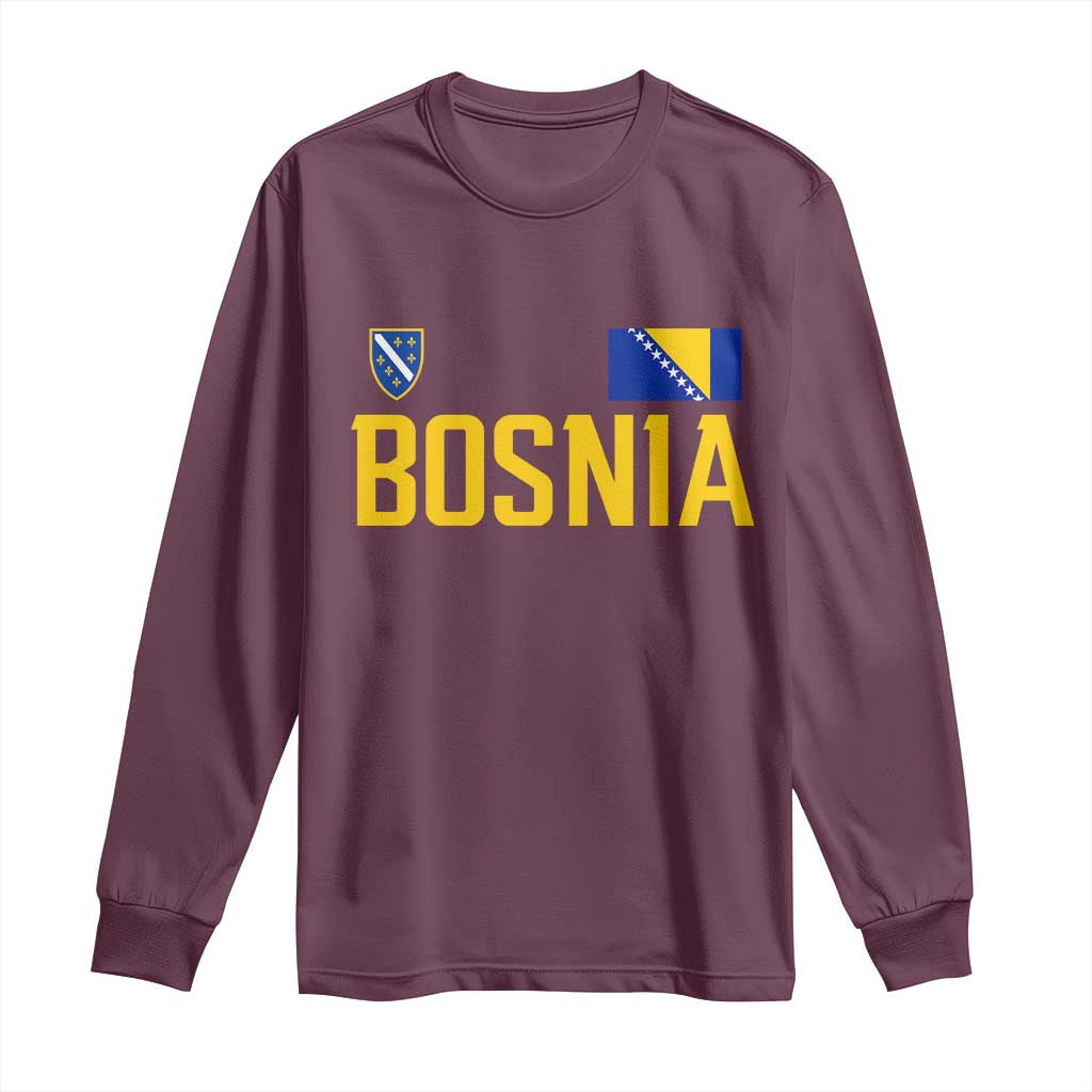Bosnia and Herzegovina Pride Long Sleeve Shirt BiH Bosnian Flag Souvenirs