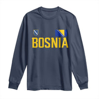 Bosnia and Herzegovina Pride Long Sleeve Shirt BiH Bosnian Flag Souvenirs