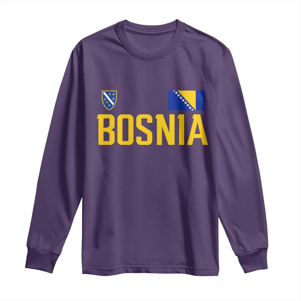 Bosnia and Herzegovina Pride Long Sleeve Shirt BiH Bosnian Flag Souvenirs