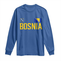 Bosnia and Herzegovina Pride Long Sleeve Shirt BiH Bosnian Flag Souvenirs