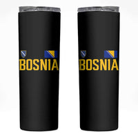 Bosnia and Herzegovina Pride Skinny Tumbler BiH Bosnian Flag Souvenirs