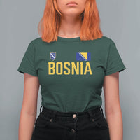 Bosnia and Herzegovina Pride T Shirt For Women BiH Bosnian Flag Souvenirs
