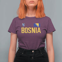 Bosnia and Herzegovina Pride T Shirt For Women BiH Bosnian Flag Souvenirs