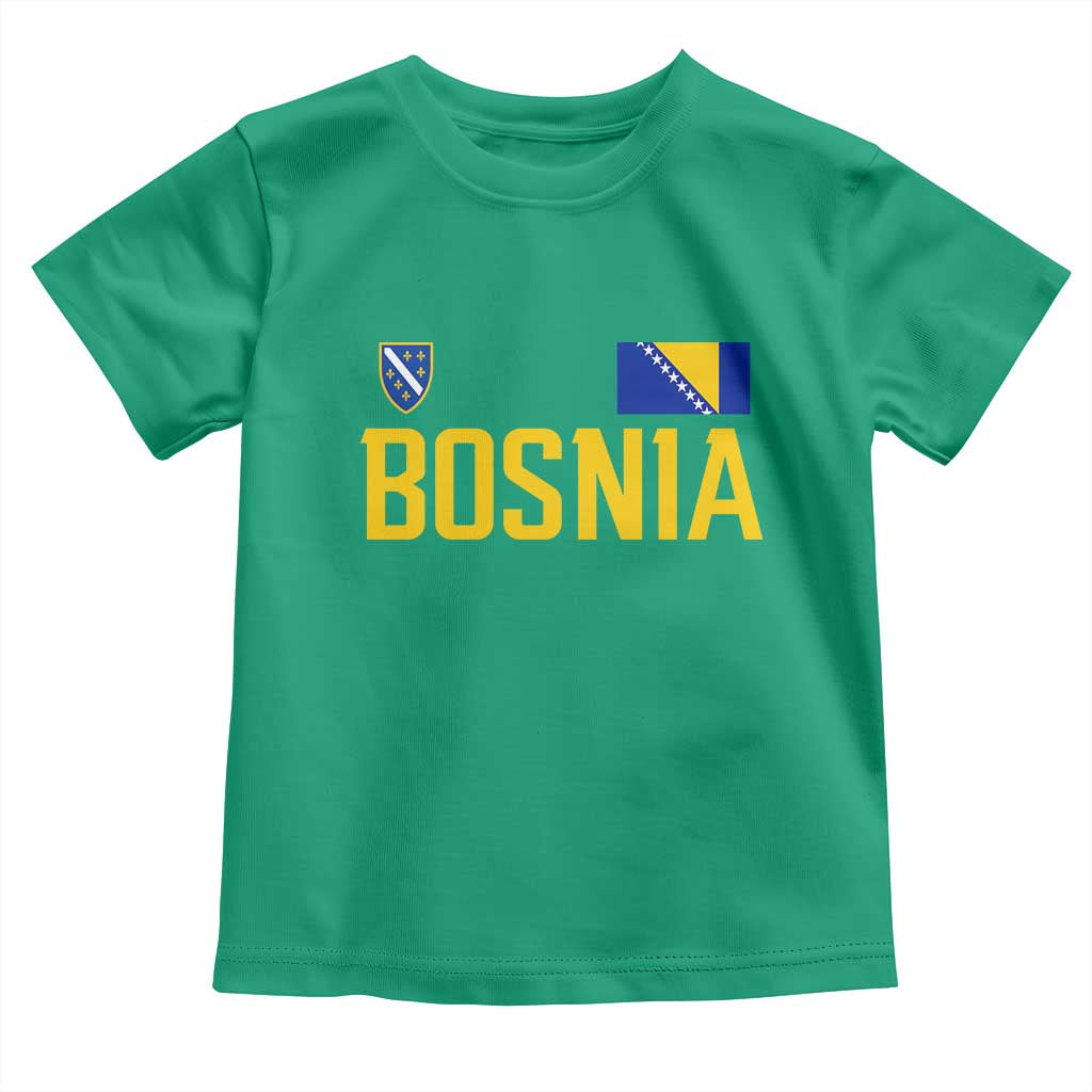 Bosnia and Herzegovina Pride Toddler T Shirt BiH Bosnian Flag Souvenirs