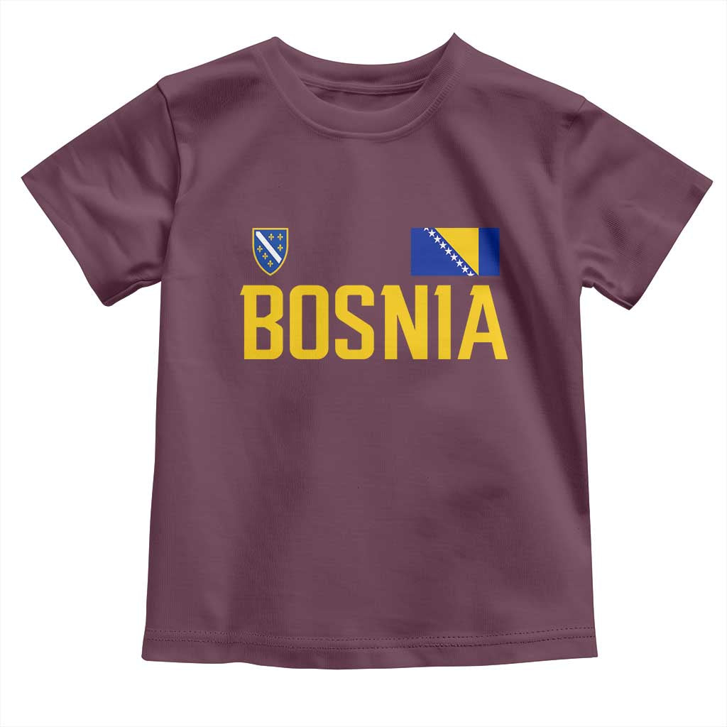 Bosnia and Herzegovina Pride Toddler T Shirt BiH Bosnian Flag Souvenirs