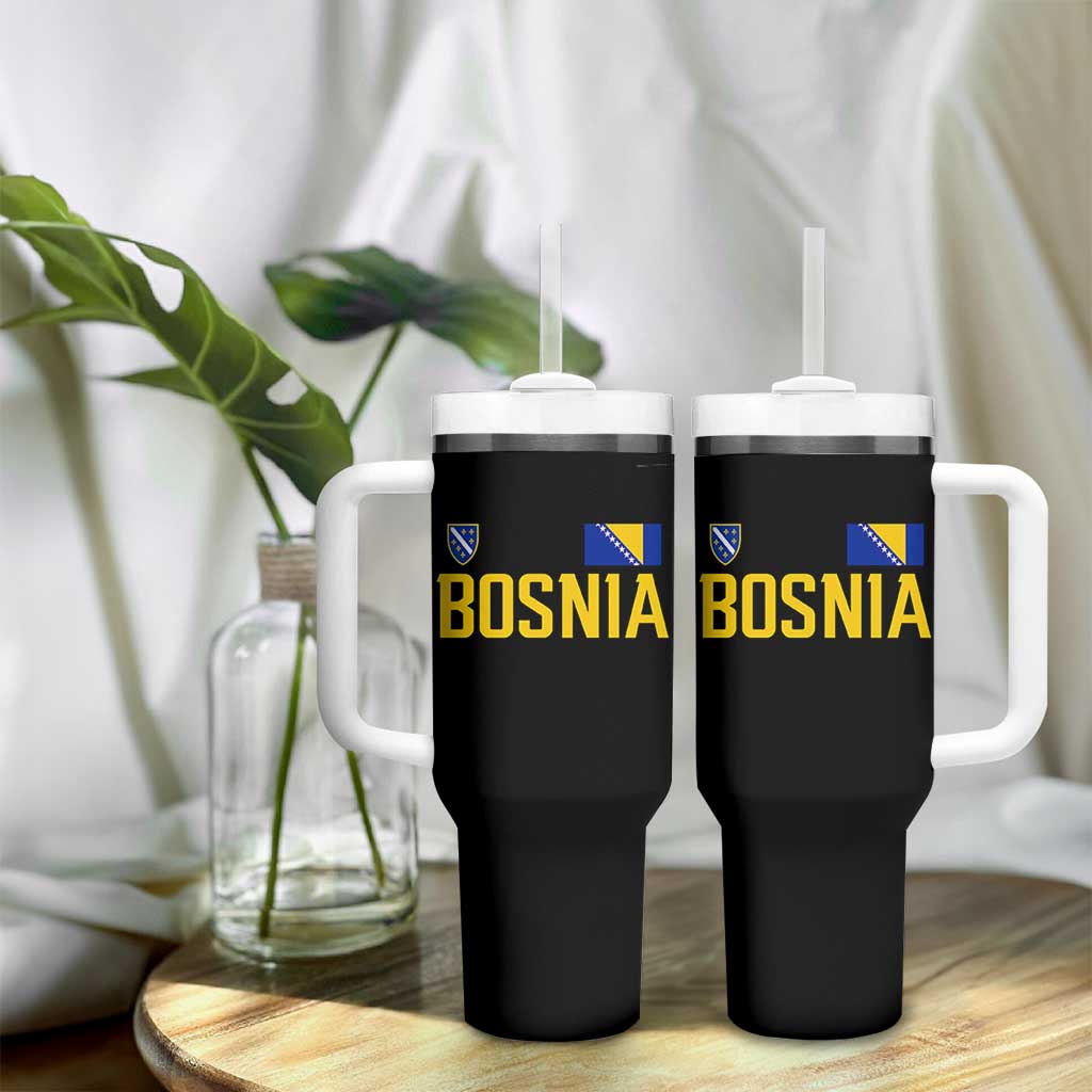 Bosnia and Herzegovina Pride Tumbler With Handle BiH Bosnian Flag Souvenirs