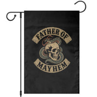 Father Of Mayhem Garden Flag Dad Snake Skull Fathers Day