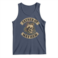 Father Of Mayhem Tank Top Dad Snake Skull Fathers Day