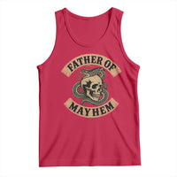 Father Of Mayhem Tank Top Dad Snake Skull Fathers Day