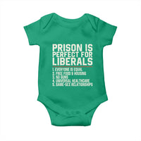 Prison Is Perfect For Liberals Baby Onesie Funny Anti Liberal Political Quote