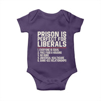 Prison Is Perfect For Liberals Baby Onesie Funny Anti Liberal Political Quote