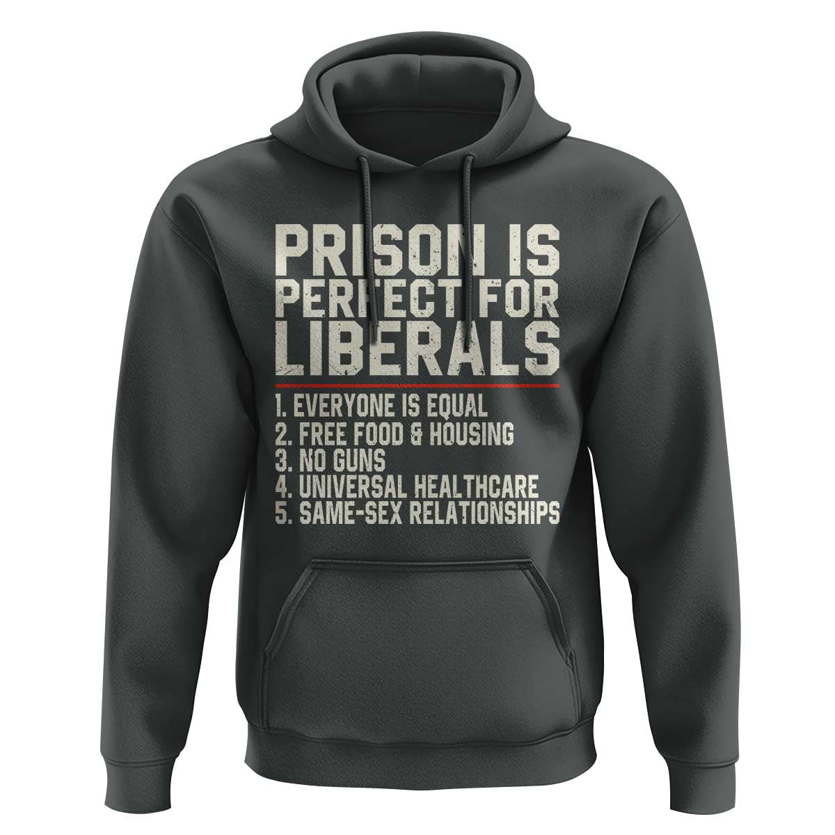 Prison Is Perfect For Liberals Hoodie Funny Anti Liberal Political Quote