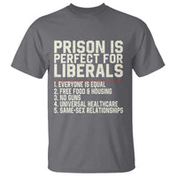 Prison Is Perfect For Liberals T Shirt Funny Anti Liberal Political Quote