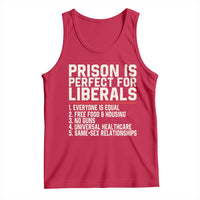 Prison Is Perfect For Liberals Tank Top Funny Anti Liberal Political Quote