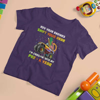 Back To School T Shirt For Kid Rev Your Engines Shift Your Gear I'm Crashin' Into My Pre - K Year - Wonder Print Shop