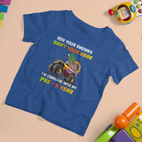 Back To School T Shirt For Kid Rev Your Engines Shift Your Gear I'm Crashin' Into My Pre - K Year - Wonder Print Shop