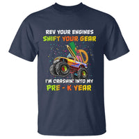 Back To School T Shirt Rev Your Engines Shift Your Gear I'm Crashin' Into My Pre - K Year - Wonder Print Shop