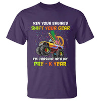 Back To School T Shirt Rev Your Engines Shift Your Gear I'm Crashin' Into My Pre - K Year - Wonder Print Shop