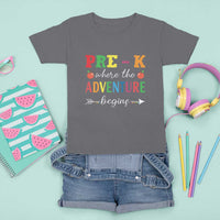 Back To School T Shirt For Kid Pre-K Where The Adventure Begins Apple Arrow - Wonder Print Shop