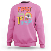 Back To School Sweatshirt First Day Of 1st Grade Rainbow - Wonder Print Shop
