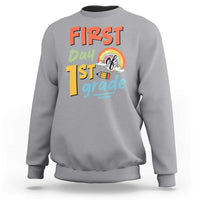 Back To School Sweatshirt First Day Of 1st Grade Rainbow - Wonder Print Shop