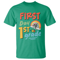 Back To School T Shirt First Day Of 1st Grade Rainbow - Wonder Print Shop