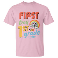 Back To School T Shirt First Day Of 1st Grade Rainbow - Wonder Print Shop