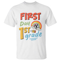 Back To School T Shirt First Day Of 1st Grade Rainbow - Wonder Print Shop