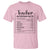 Funny Teacher T Shirt Nutrition Facts Back To School - Wonder Print Shop
