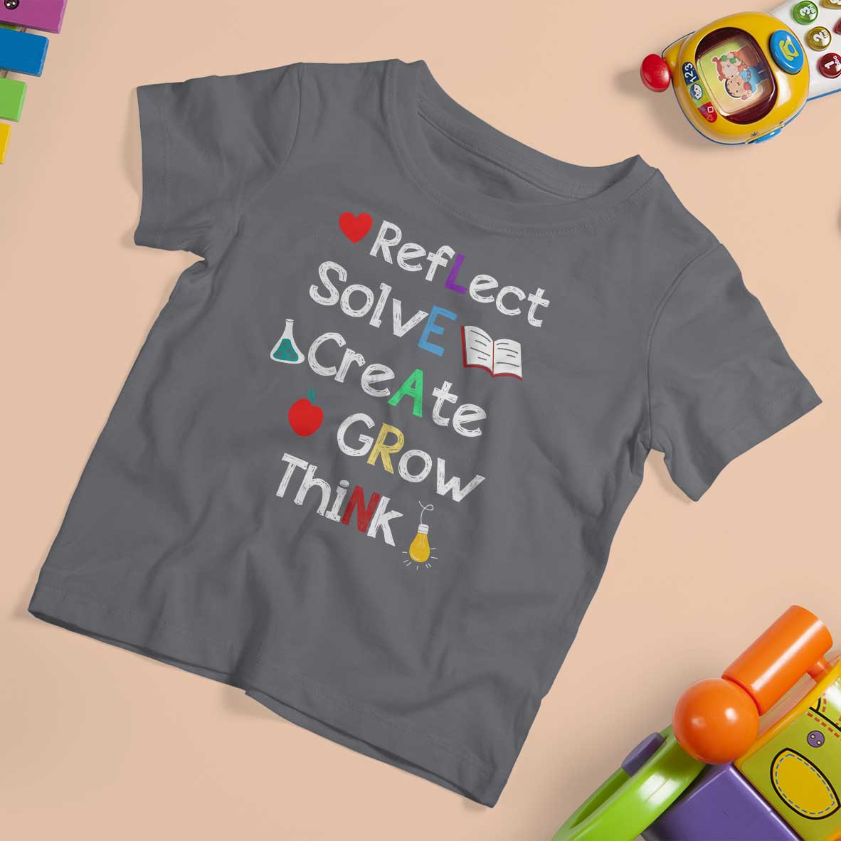 Back To School T Shirt For Kid Learn Motivation Quote Apple Book - Wonder Print Shop