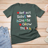 Back To School T Shirt For Women Learn Motivation Quote Apple Book - Wonder Print Shop