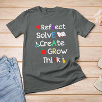 Back To School T Shirt For Women Learn Motivation Quote Apple Book - Wonder Print Shop