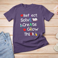 Back To School T Shirt For Women Learn Motivation Quote Apple Book - Wonder Print Shop
