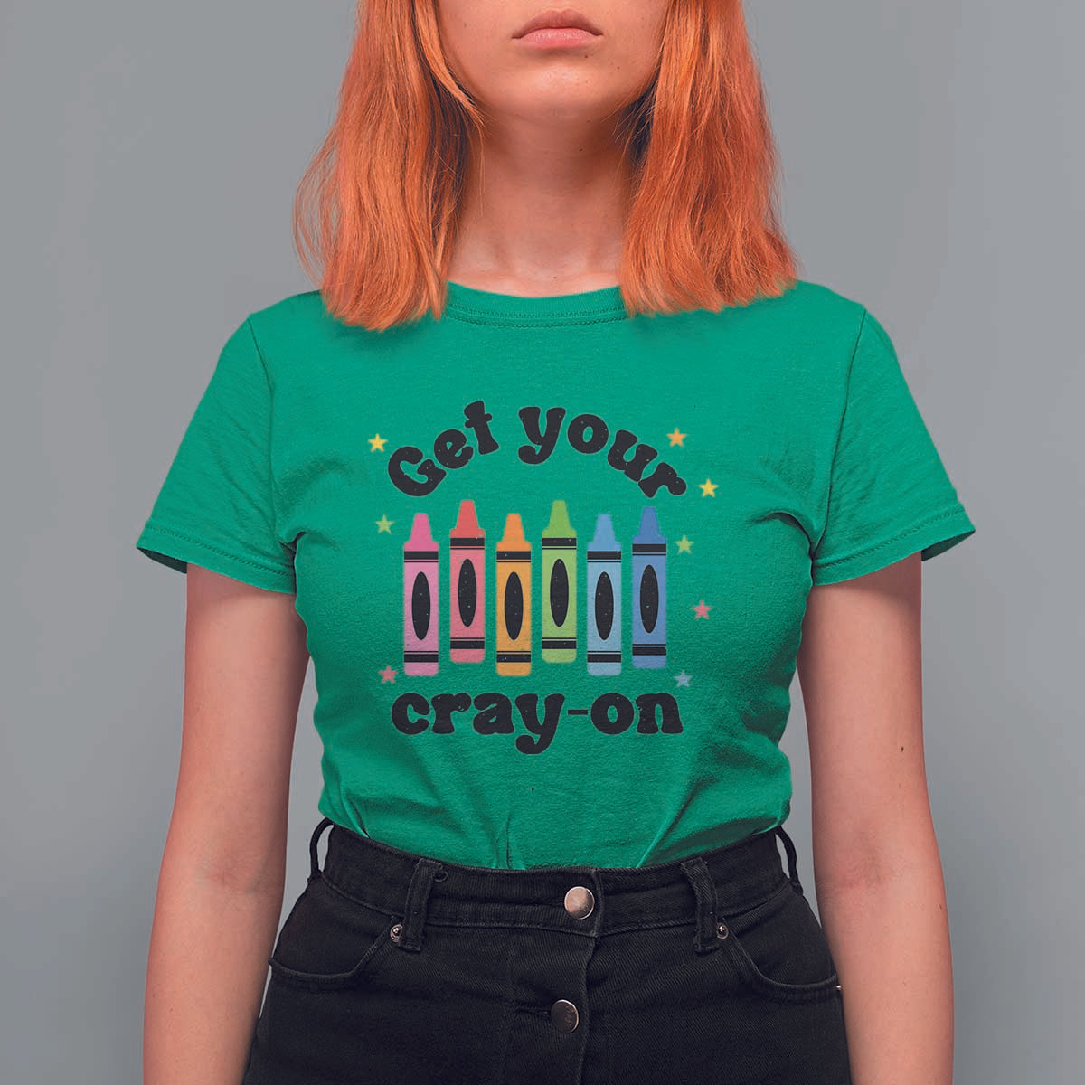 Get Your Cray On T Shirt For Women Artistic Crayon Coloring Skills - Wonder Print Shop