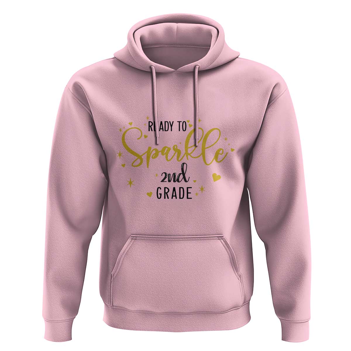 Back To School Hoodie Ready To Sparkle 2nd Grade Star Heart - Wonder Print Shop
